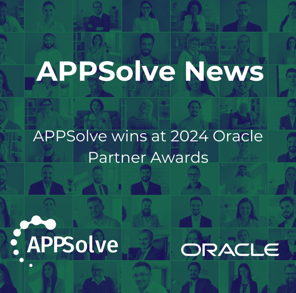 APPSolve Wins the 2024 Oracle Partner Awards - EMEA Business Impact Category